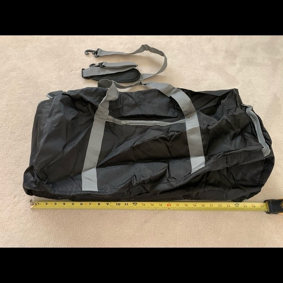 New 65L Travel Duffel Bag Foldable/Lightweight blk - Picture 9 of 16
